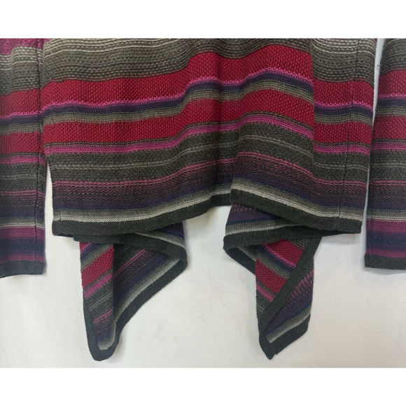 Ralph Lauren Womens Linen Knit Striped Open Cardigan Size S Western Preppy Aztec - Picture 11 of 14